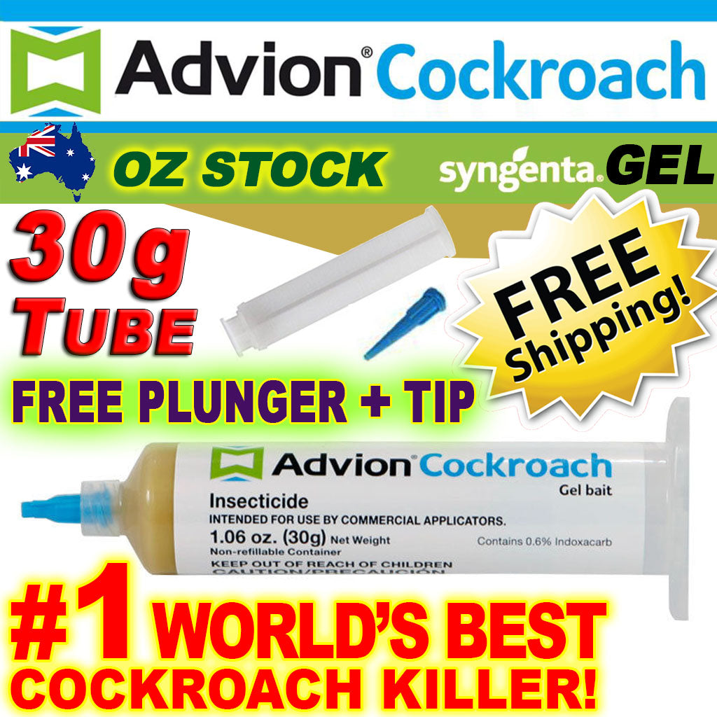 Advion Cockroach Gel Roach Killer FREE SHIPPING LIMITED TIME Bait Control Kill Roaches 30g Tube