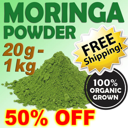 Organic Moringa Leaf Powder 100g-1kg FREE SHIPPING! Special Price!